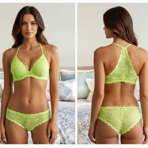 Victoria's Secret Pink- Lime Razerback Bra 32B